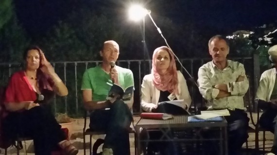 10 Con Nujoom Alghanem, Lamis saidi y Youssef Rzouga, en el Cigarral del Ángel Custodio