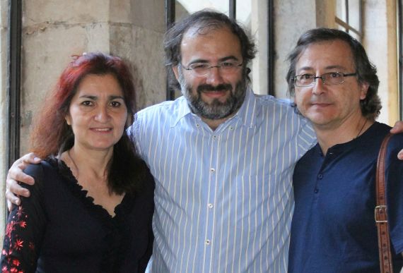 2 Alfredo Pérez Alencart, con Jacqueline y Miguel Elías (foto de José Amador martín)