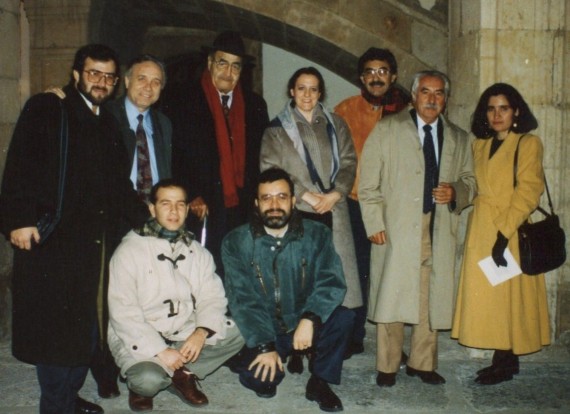 4 Alencart, San Juan, Baquero, Ruiz Barrionuevo, Falla, Thorne, Alencar, Espina y un doctorando chileno, en el Fonseca (1993)