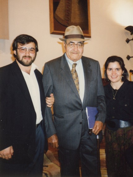 6 Alfredo, Gastón y Jacqueline  en la Universidad de Salamanca (1992)