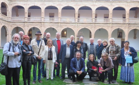 1 Algunos de los poetas alojados en el Colegio Arzobispo Fonseca  de la Universidad de Salamanca (JA)