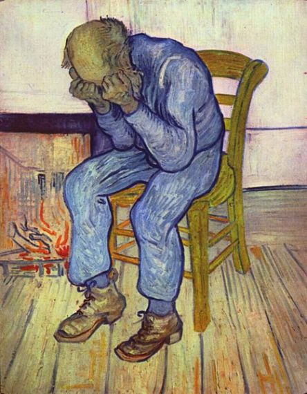 3 Anciano en pena (En el umbral de eternidad), de Van Gogh,