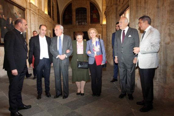 2 Fermín Herrero con los Duques de Soria y otros representantes (foto Fundación Duques de Soria)