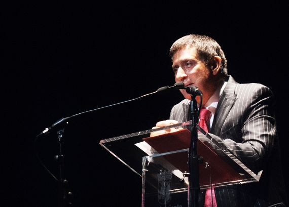 1 El Poeta Jesús Fonseca en el Teatro Liceo (Foto de Jose Amador Martín)