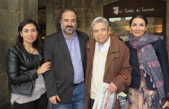 2 Stefania Di Leo, A. P. Alencart, Antonio Salvado y Carmen Palomo, en Salamanca(foto de Jacqueline Alencar)