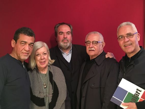 5 León de la Hoz, Teresa García, Felipe Lázaro, Pío E. Serrano y Efraín Rodríguez
