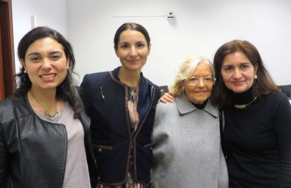 5 Stefania Di Leo, Carmen Palomo, Araceli Sagüillo y Jacqueline Alencar en Salamanca (octubre, 2016)