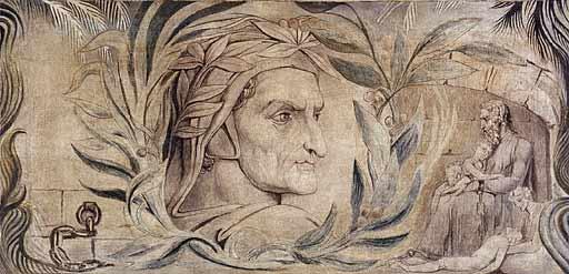 8 Retrato de Dante, de William Blake (1801)