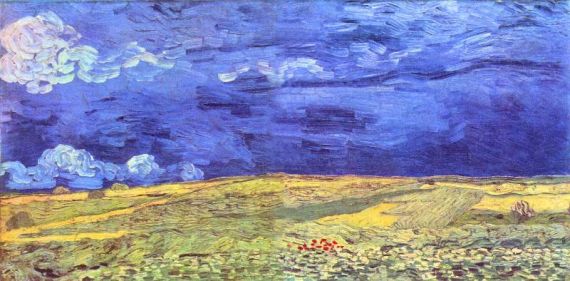 1 Field under storm heaven, de Vincent Van Gogh