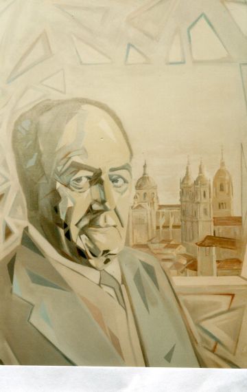 1 Gastón Baquero y Salamanca, por Sylvain Malet (1994. Entonces el pintor francés residía en Salamanca)