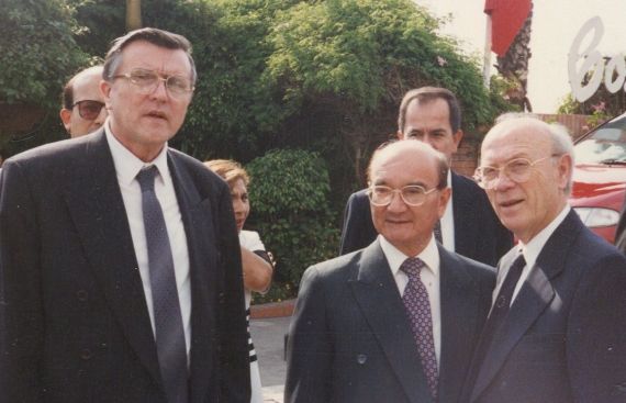 3 Johan Leuridan y Alfonso Ortega, en la Costa Verde (foto de A. P. Alencart, Lima, 1996)
