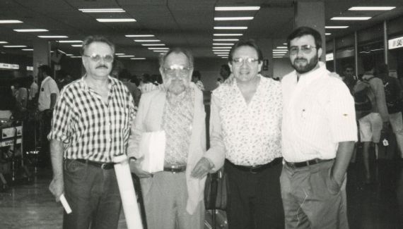 12 Rafael Ruiz Romero, Carlos Contramaestre, Enrique Hernández D'Jesús y Alfredo Pérez Alencart (foto de J. Alencar)