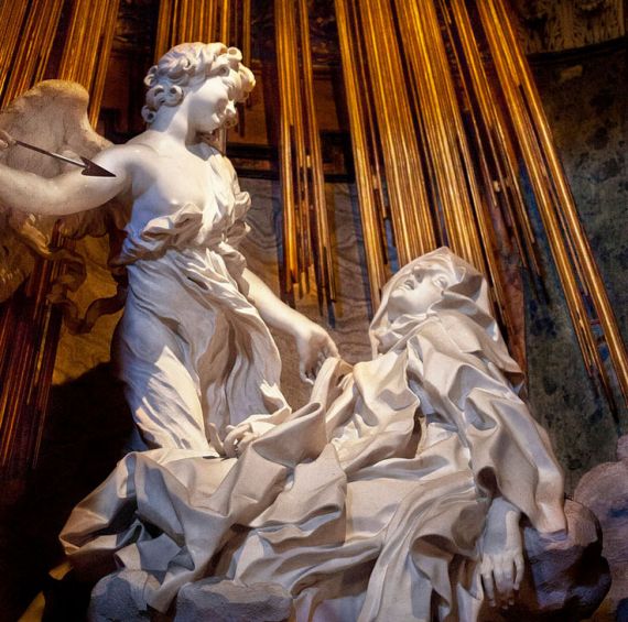 4 Éxtasis de Santa Teresa, escultura de Bernini
