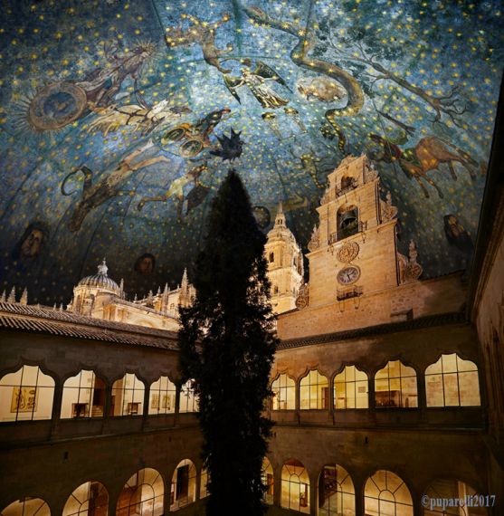 4 Claustro de la Universidad de Salamanca y Cielo de Salamanca. Fotografías de Vicente Sierra Puparelli