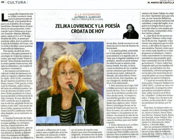 31 Zeljka Lovrencic y la poesía croata de hoy (art. de A. P. Alencart)