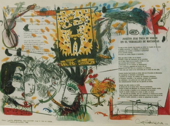 7 Ilustración basada en un poema de Gastón Baquero