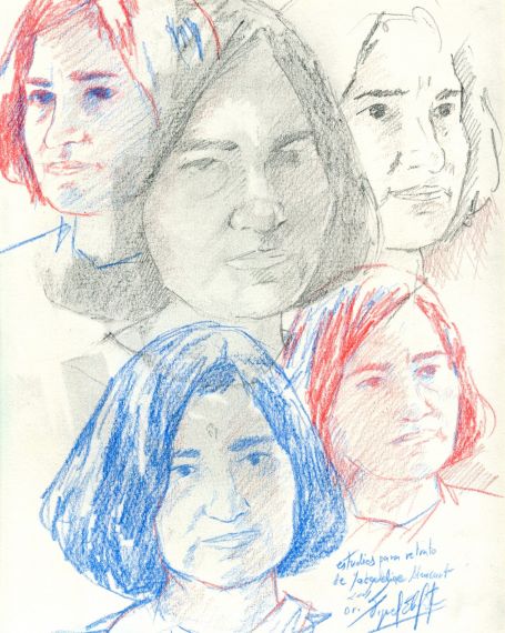 14 Jacqueline Alencar (bocetos de Miguel Elías)