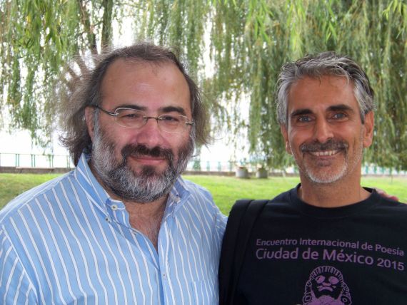 19 Los poetas Alencart y Darconza (foto de Jacqueline Alencar)