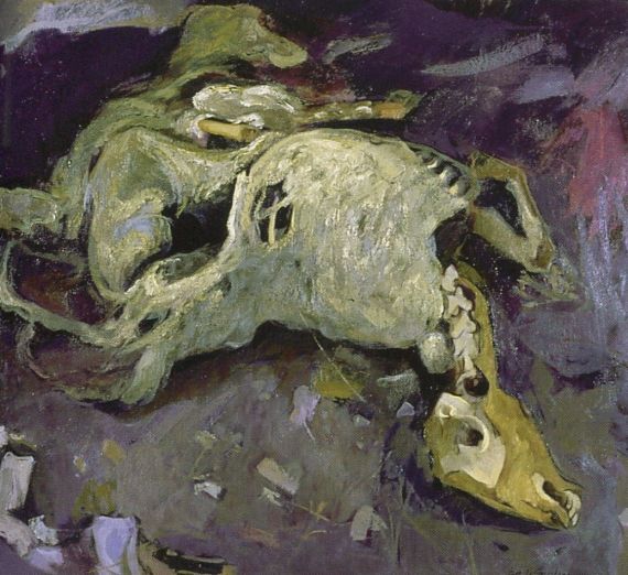 10 Carnero muerto (pintura de José Carralero)