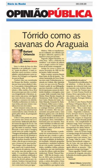 22 Reseña sobre el último poemario de Alice Spíndola. Por Bariani Orlando