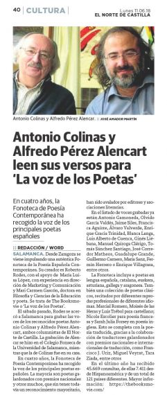 31 Colinas y Alencart en la Fonoteca de Poesía Contemporánea