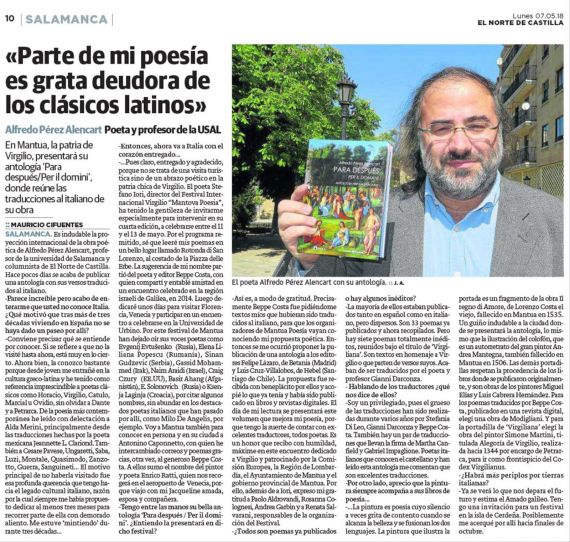 37 Entrevista a A. P. Alencart (El Norte de Castilla)