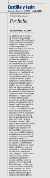 40 Por Italia, artículo en La Razón