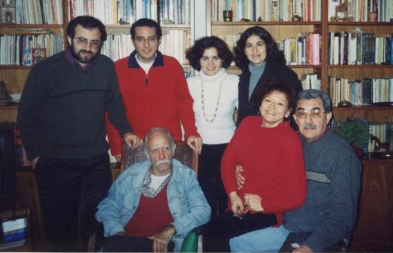 10 Romualdo en casa de Ricardo Falla y Sonia Luz Carrillo e hijos, con Alencart y Jacqueline Alencar.