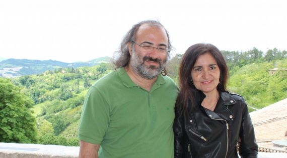 3 Alfredo Pérez Alencart y Jaqueline Alencar, en Urbino (foto de Gianni Darconza)