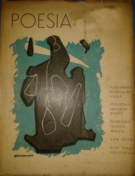 6 Libro que reúne a varios poetas peruanos, entre ellos a Alejandro Romualdo y su libro La torre de los alucinados, 1949