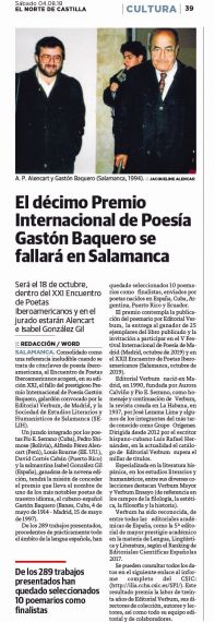 17 Noticia en El Norte de Castilla