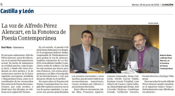 23 La voz de A. P. Alencart (La Razón)