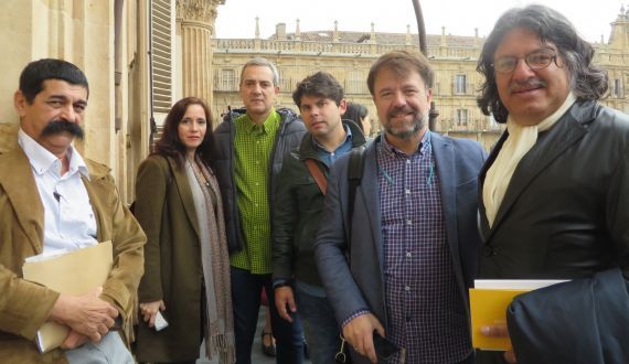 4 Juan Mares, Chillida y su esposa, Galán, García Herrera y San Martín (foto de J. Alencar)