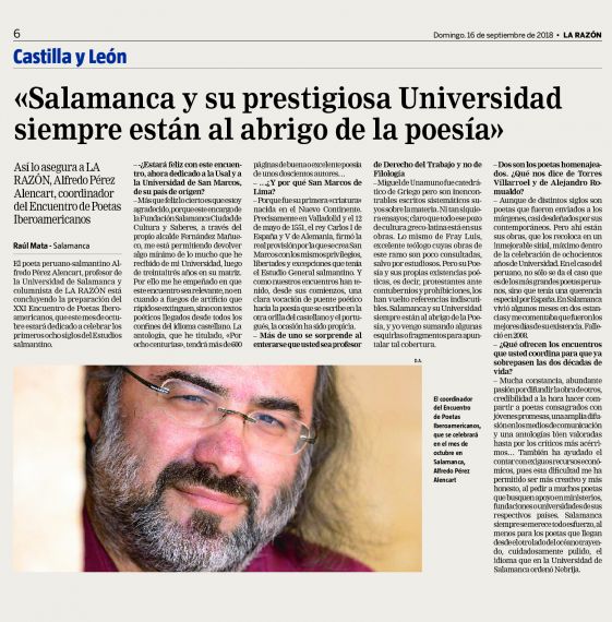 3 Entrevista a Alfredo Pérez Alencart sobre el XXI Encuentro