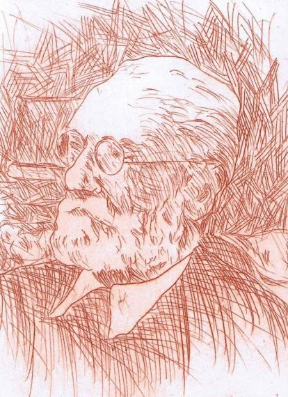 4 Unamuno, grabado de Miguel Elías