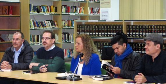 5 Santano, Redondo, Álvarez, Alvarado y Anchía, en la lectura celebrada en el Fray Luis de León