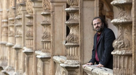 1 Alfredo Pérez Alencart en el Colegio Fonseca de la Usal (foto de David Arranz, 2013)