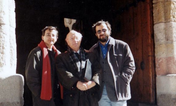 17 Miguel Elías, Alfonso Ortega y A. P. Alencart, en la Casa de las Conchas (foto de Jacqueline Alencar)