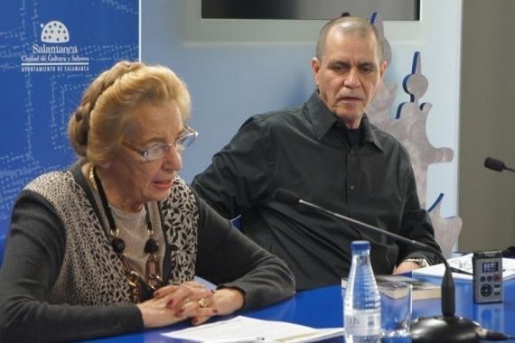 3 Pilar Fernández Labrador y Reynaldo Lugo, en la Sala de la Palabra