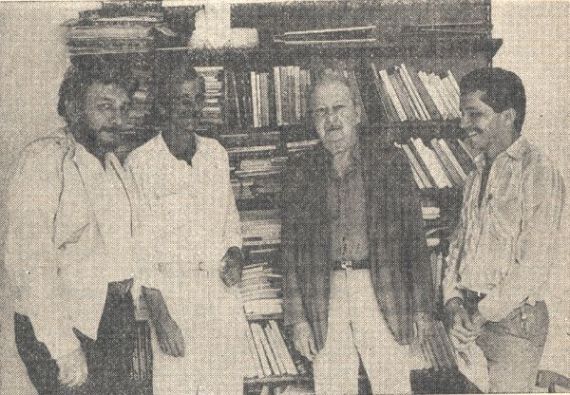 5 Carlos Ochoa, Reynaldo Pérez-só, Vicente Gerbasi y Adhely Rivero. (Foto de Vasco Szinetar)