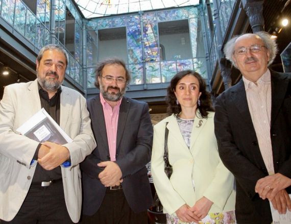 7 Carlos Aganzo, Alfredo Pérez Alencart, Asunción Escribano y Antonio Colinas (Salamanca, 2015)