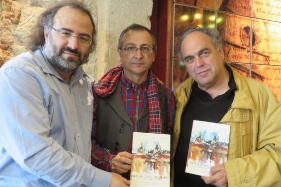 A. P. Alencart, Miguel Elías y José Amador Martín (foto de jacqueline Alencar)