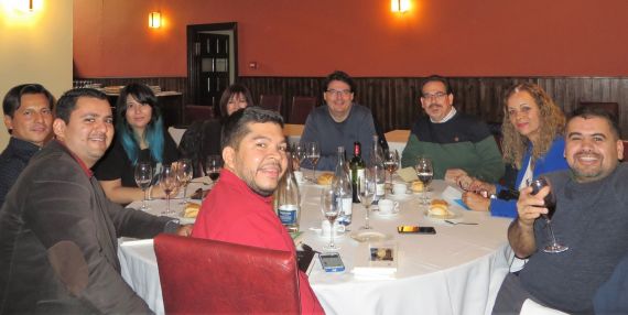 12 Alvarado, Olivas, Camargo, Gentile, Santiago, Rozas, Redondo, Álvarez y Gatica (foto de J. Alencar)