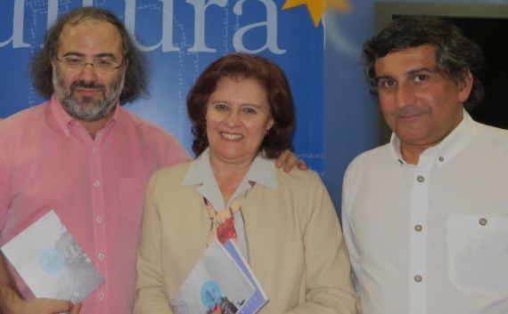 15 A. P. Alencart, Leocádia Regalo y el editor Joao Artur Pinto (foto de Jacqueline
