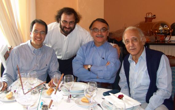 6 José Mármol, A. P. Alencart, Eugenio Montejo y César López (foto de Jacqueline Alencar)