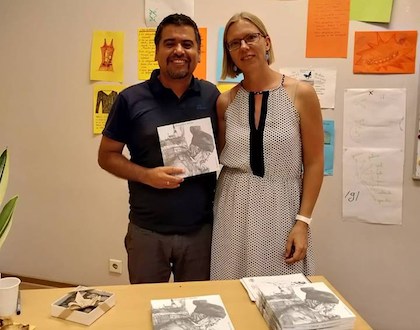 3 Con Helina Aulis, compalera, musa, esposa y madre de sus dos hijos