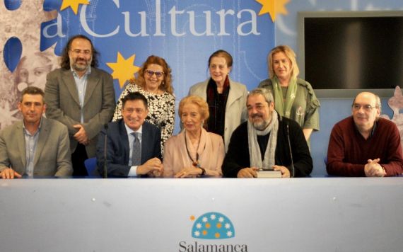 3 Miembros del jurado, Alencart, Pérez Castrillo, Ruiz Barrionuevo, Salas, Barrera, Fonseca, Fernández Labrador, Aganzo y Muñoz Quirós (foto de José Amador Martín)