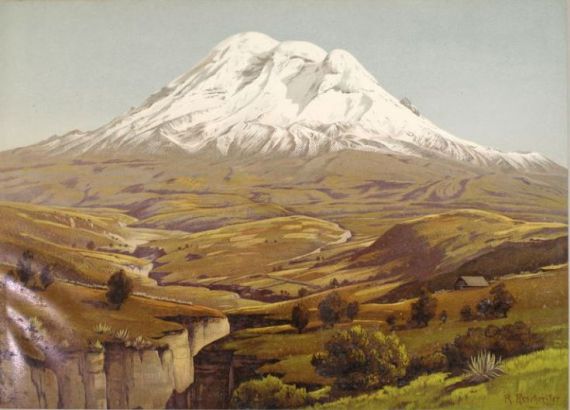 2 Volcán Chimborazo, de Rudolf RESCHREITER (1868-1938)