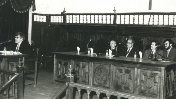 3 Cobo Borda, Ortega Carmona, Baquero, Agustín de Vicente y Alencart (foto de Jacqueline Alencar)